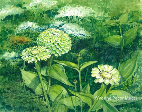 Whitegarden at Longwood by Yvonne Pecor Mucci