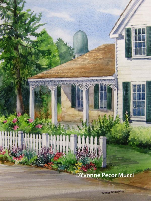 Gingerbread watercolor by Yvonne Pecor Mucci