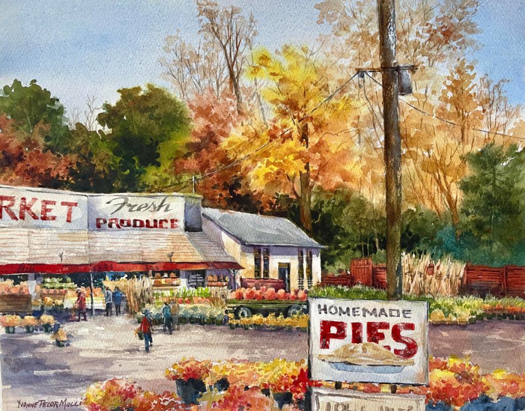 Watercolor by Yvonne Mucci